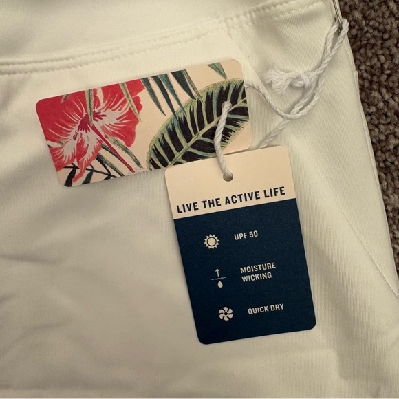 Tommy Bahama Women's White Skort Size XL Golf Pockets Quick Dry UPF 50 NWT - Picture 12 of 13